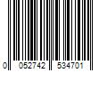 Barcode Image for UPC code 0052742534701