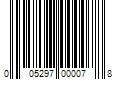 Barcode Image for UPC code 005297000078