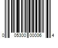 Barcode Image for UPC code 005300000064