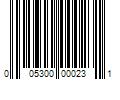 Barcode Image for UPC code 005300000231