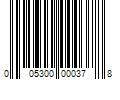 Barcode Image for UPC code 005300000378