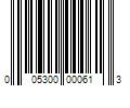 Barcode Image for UPC code 005300000613