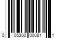 Barcode Image for UPC code 005300000811