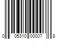 Barcode Image for UPC code 005310000078