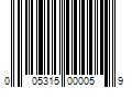 Barcode Image for UPC code 005315000059