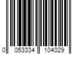 Barcode Image for UPC code 0053334104029