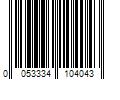 Barcode Image for UPC code 0053334104043