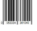 Barcode Image for UPC code 0053334361040