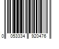 Barcode Image for UPC code 0053334920476