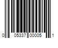 Barcode Image for UPC code 005337000051