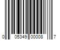 Barcode Image for UPC code 005349000087