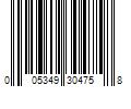 Barcode Image for UPC code 005349304758