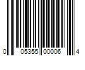 Barcode Image for UPC code 005355000064