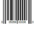 Barcode Image for UPC code 005359000060