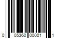 Barcode Image for UPC code 005360000011