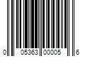 Barcode Image for UPC code 005363000056