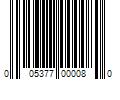 Barcode Image for UPC code 005377000080