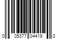 Barcode Image for UPC code 005377044190