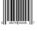 Barcode Image for UPC code 005379000057