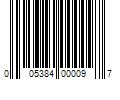 Barcode Image for UPC code 005384000097