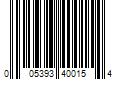 Barcode Image for UPC code 005393400154