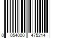 Barcode Image for UPC code 0054000475214