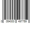 Barcode Image for UPC code 0054000497759