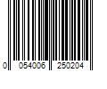 Barcode Image for UPC code 0054006250204