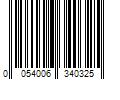 Barcode Image for UPC code 0054006340325