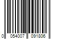 Barcode Image for UPC code 0054007091806