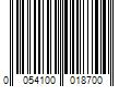 Barcode Image for UPC code 0054100018700