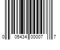 Barcode Image for UPC code 005434000077