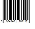 Barcode Image for UPC code 0054346263117