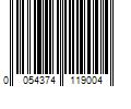 Barcode Image for UPC code 0054374119004