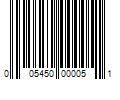 Barcode Image for UPC code 005450000051