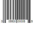 Barcode Image for UPC code 005500000055