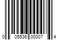 Barcode Image for UPC code 005536000074