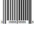 Barcode Image for UPC code 005555555555