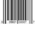 Barcode Image for UPC code 005601000077