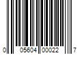 Barcode Image for UPC code 005604000227