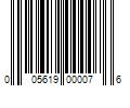 Barcode Image for UPC code 005619000076