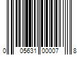 Barcode Image for UPC code 005631000078