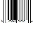 Barcode Image for UPC code 005648000054