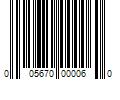 Barcode Image for UPC code 005670000060