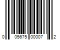 Barcode Image for UPC code 005675000072