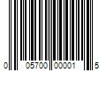 Barcode Image for UPC code 005700000015