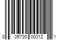 Barcode Image for UPC code 005700000121