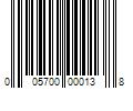 Barcode Image for UPC code 005700000138