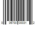 Barcode Image for UPC code 005700000312