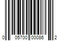 Barcode Image for UPC code 005700000862